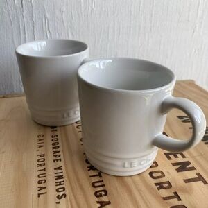 TWO 2 LE CREUSET  3 OZ ESPRESSO MUGS